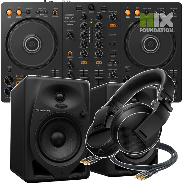 Pioneer DDJ-FLX4 2-Channel DJ Controller for Rekordbox and Serato DJ Lite | Beginner Pack 2.