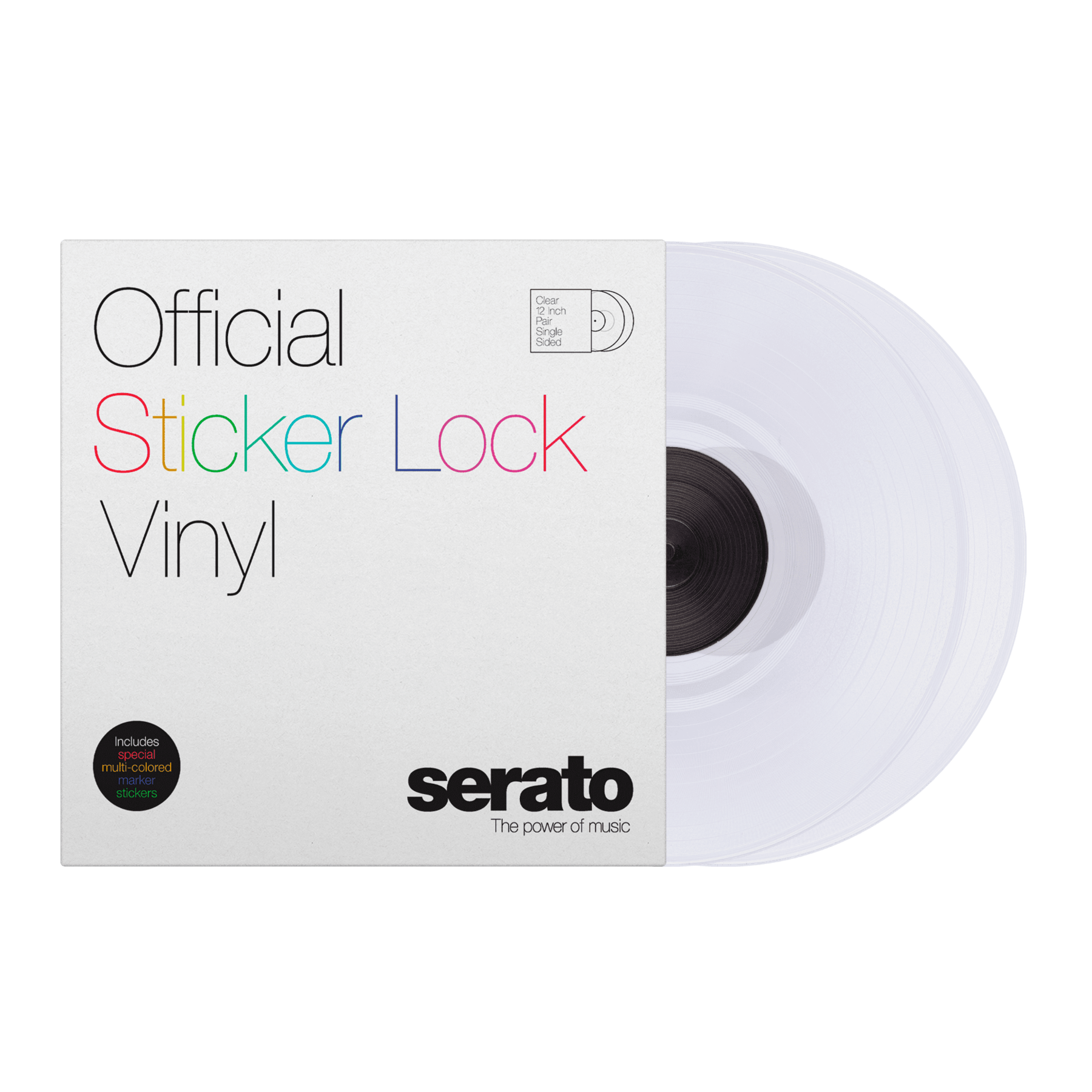 Serato STICKER LOCK 12" Control Vinyl (Pair)