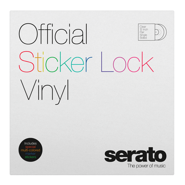 Serato STICKER LOCK 12" Control Vinyl (Pair)