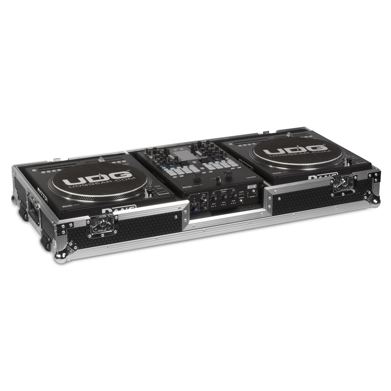UDG Ultimate FLIGHT CASE Set Rane Twelve & Seventy-Two Silver Plus (Wheels)