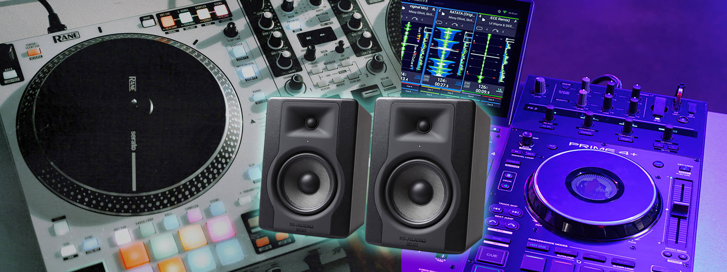 Rane DJ & Denon DJ BONUS FREE Studio Monitors