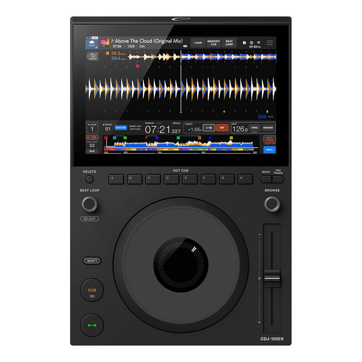 AlphaTheta CDJ-1500X DJ Media-Player with Streaming Support & 10.1-inch Touchscreen