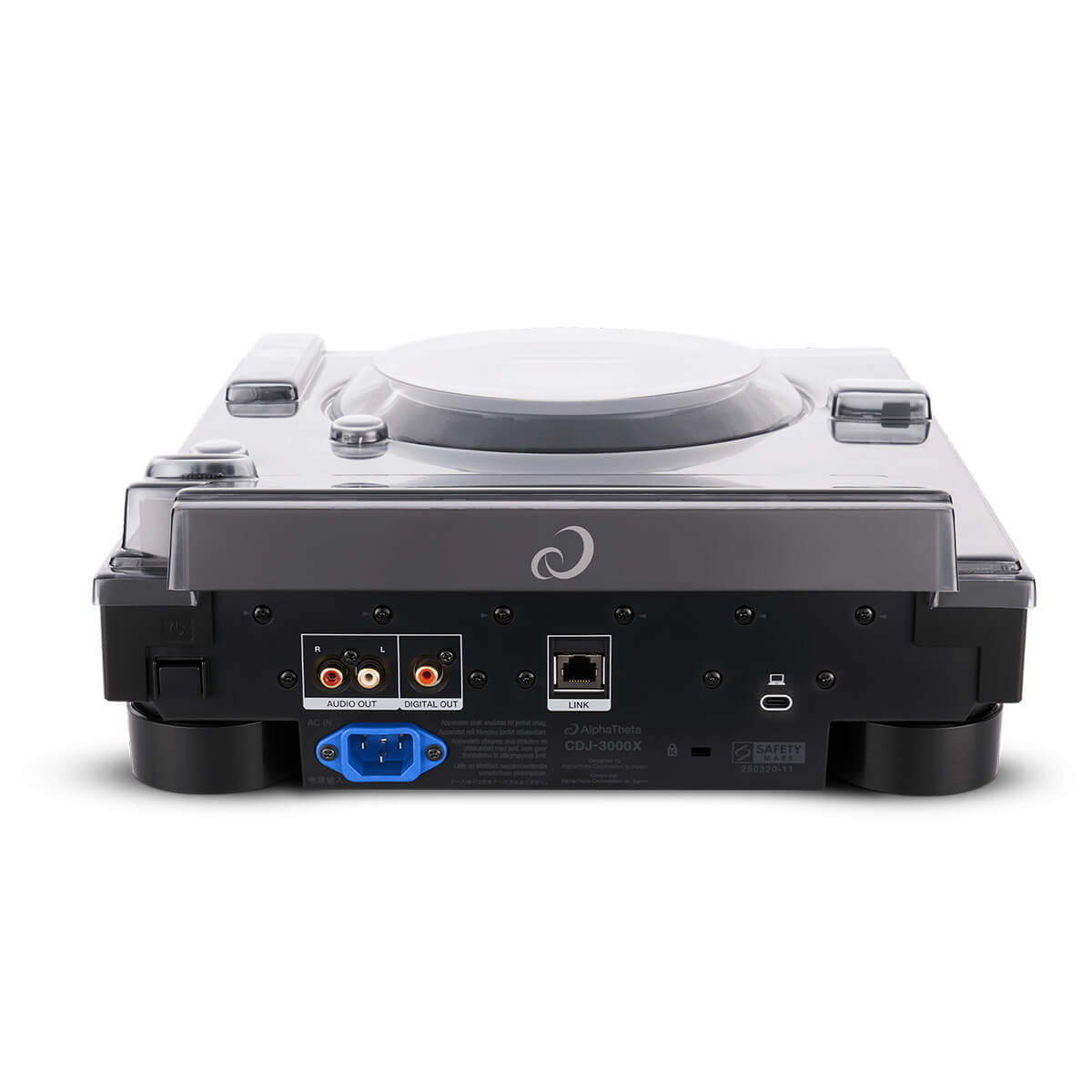 DECKSAVER Polycarbonate Dust Cover for Alpha-Theta CDJ-3000X Media-Player