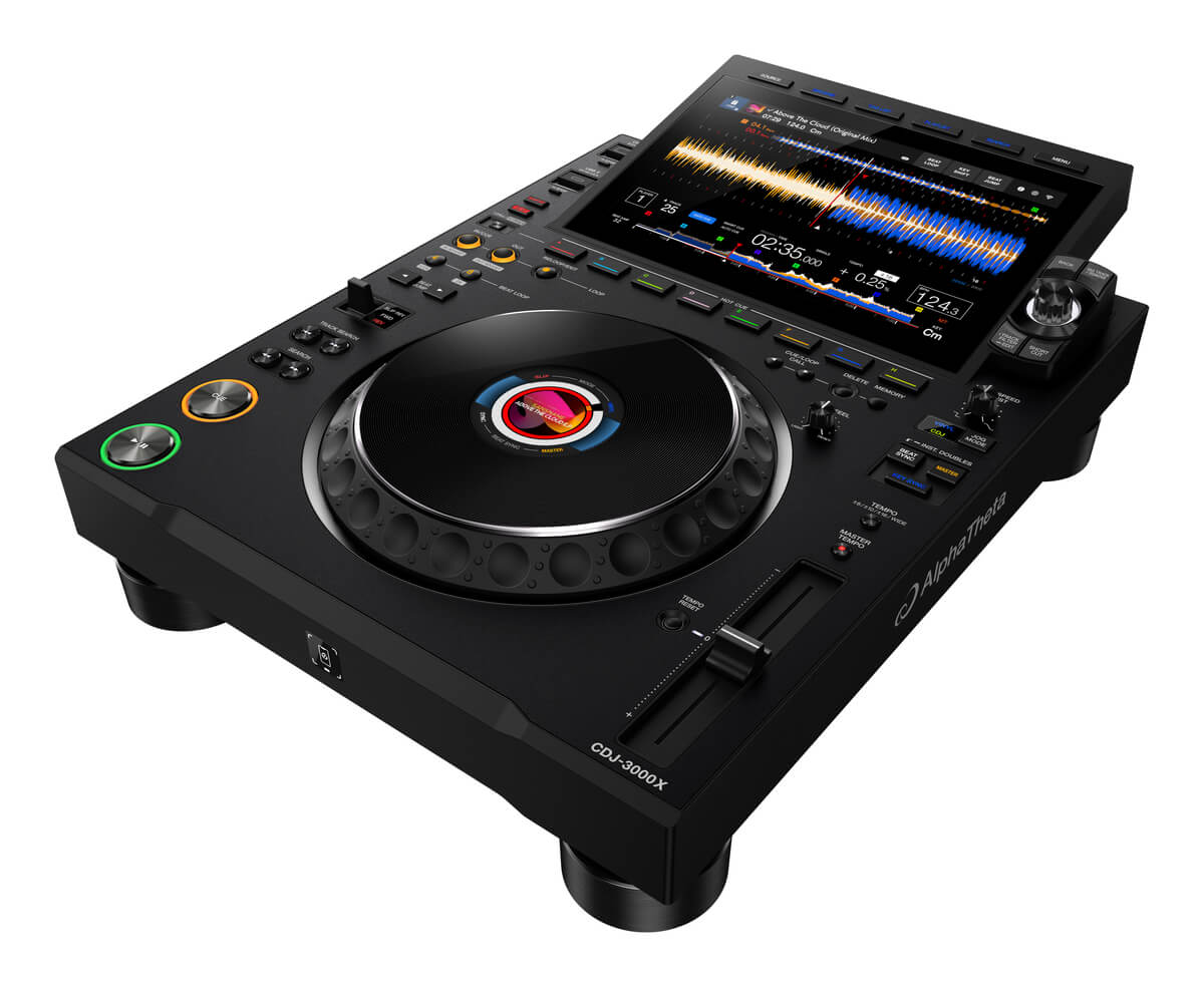 AlphaTheta CDJ-3000X Professional Media-Player with Cloud and Streaming Support
