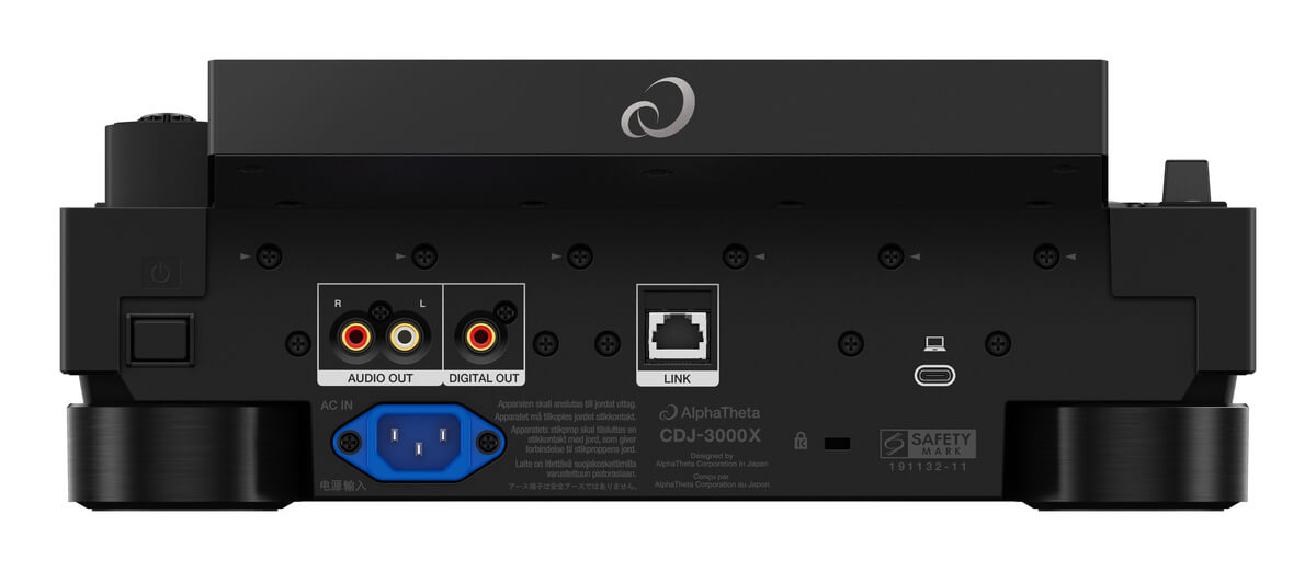 AlphaTheta CDJ-3000X Professional Media-Player with Cloud and Streaming Support