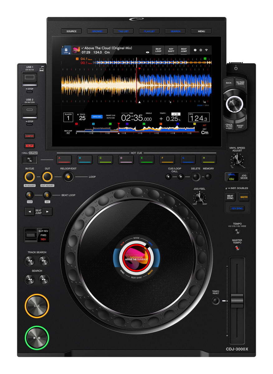 AlphaTheta CDJ-3000X Professional Media-Player with Cloud and Streaming Support