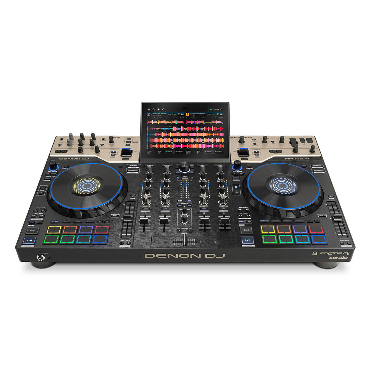 Denon PRIME 4 G2  Standalone 4-Deck DJ System w/ Built-in FX, 10" Touchscreen and Stems