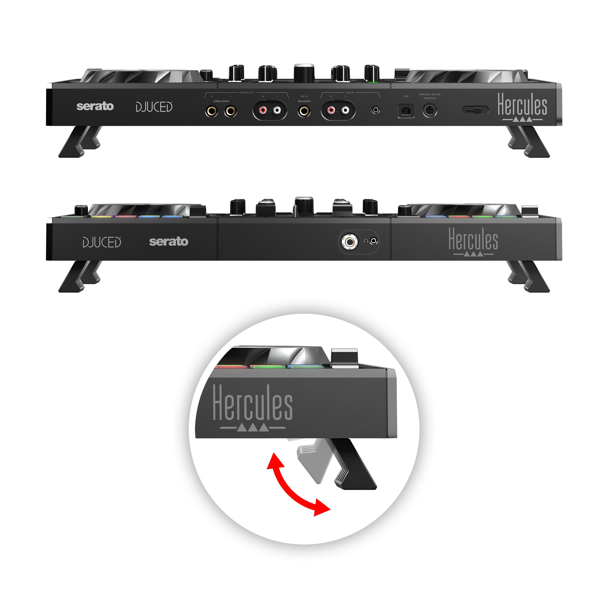 Hercules INPULSE 500 2-Channel DJ Controller for Serato DJ Lite | Beginner Pack 2