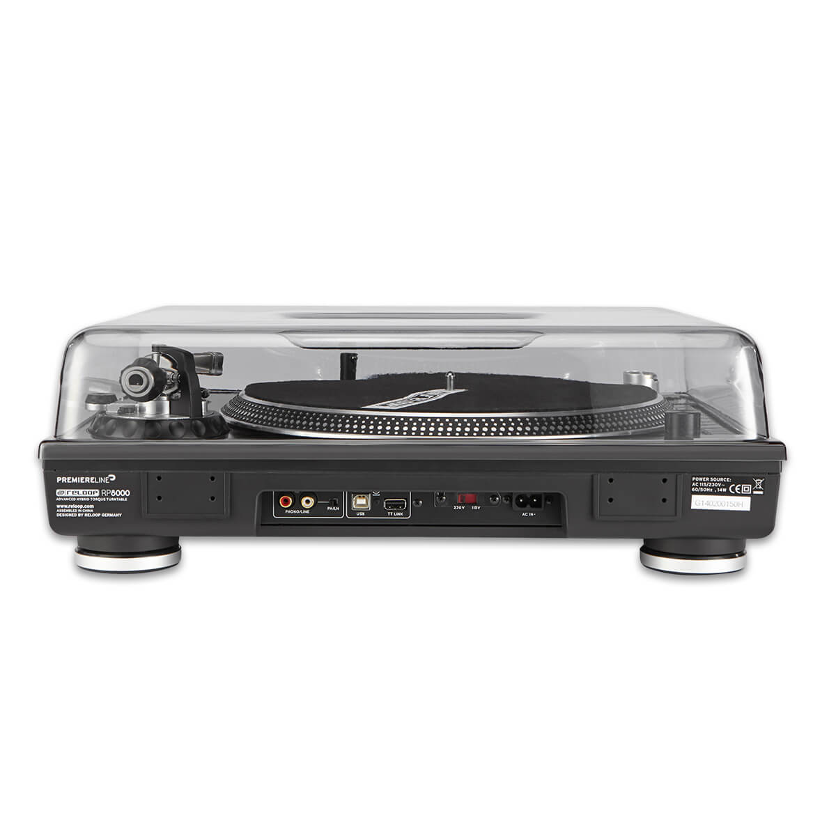 DECKSAVER Polycarbonate Dust Cover for Reloop Turntables