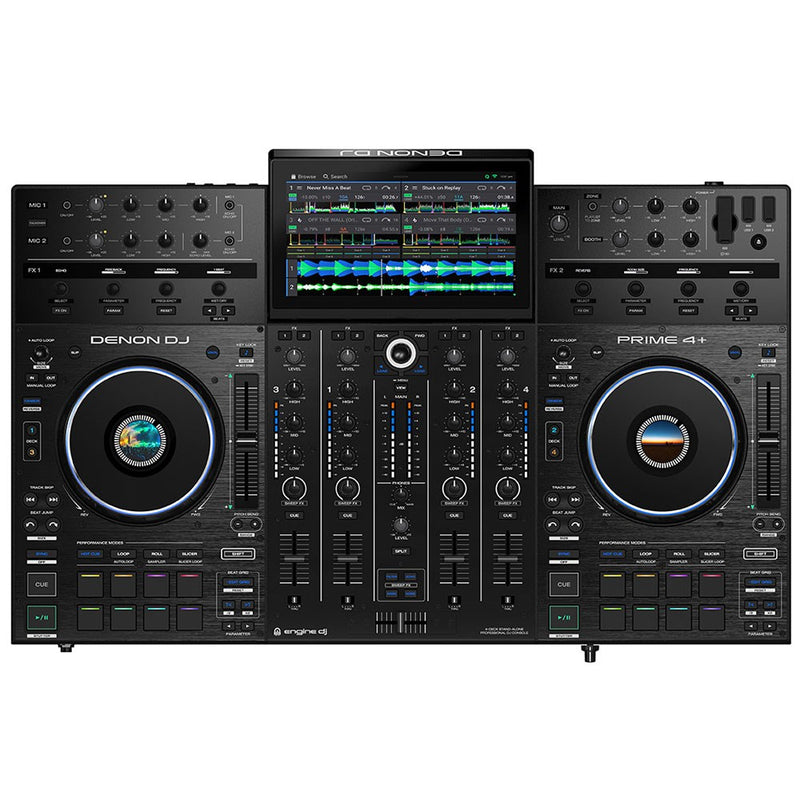 Denon PRIME 4+ Standalone 4-Deck DJ System w/ WiFi, Streaming &  10" Touchscreen PRE-ORDER