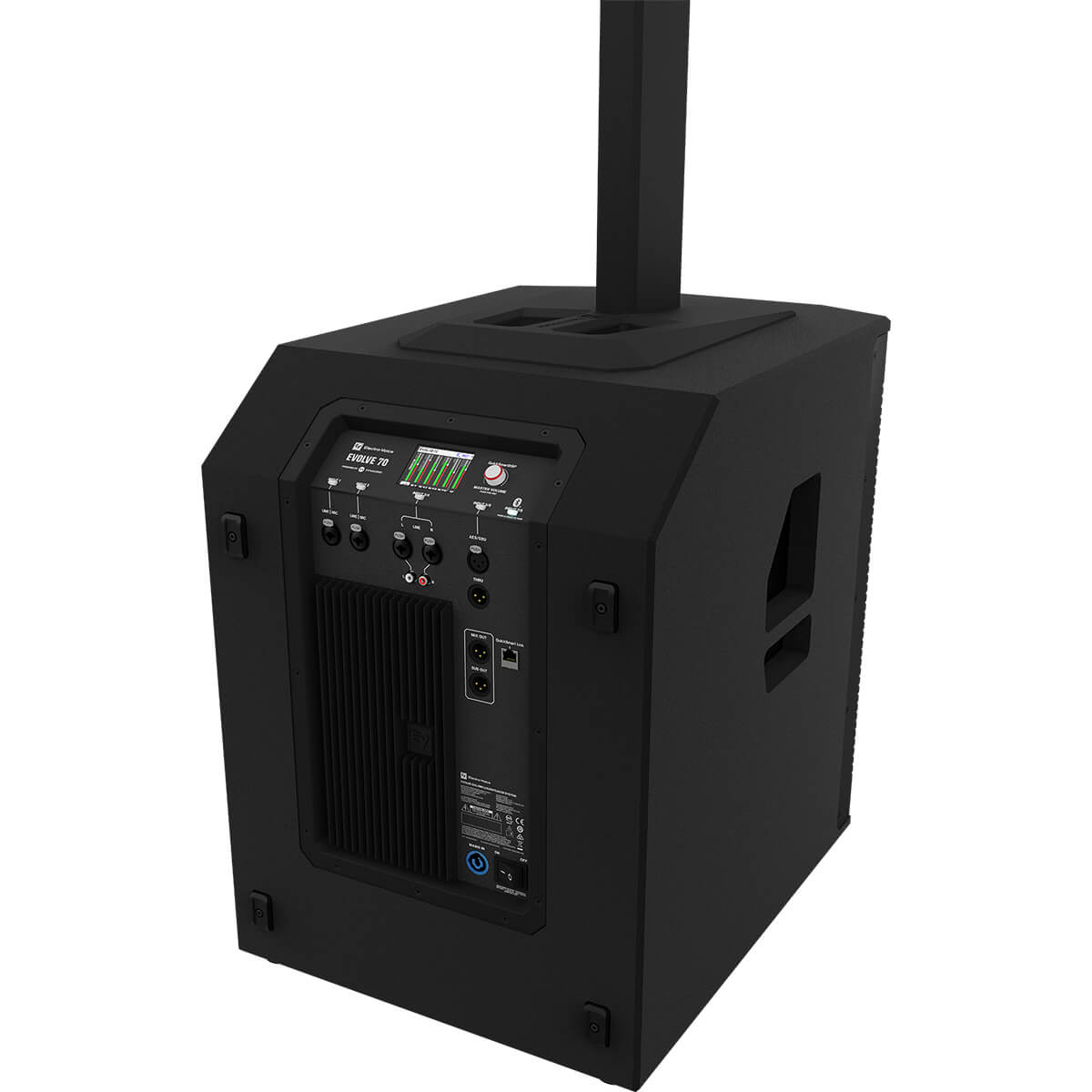 Electro-Voice EVOLVE 70 Portable Powered Column Speaker System w/ 15" Sub (Black)