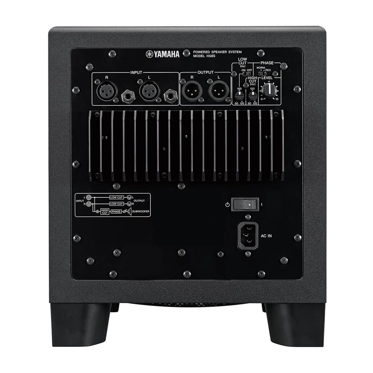 Yamaha HS8S 8" Powered Monitor Subwoofer - Black