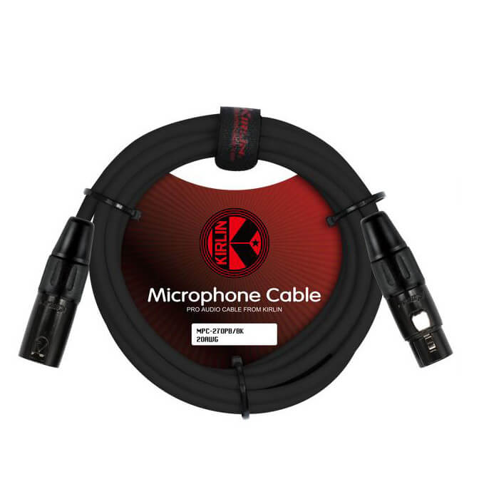 Kirlin MPC-270PB Microphone Cable XLR Male - XLR Female (1M)