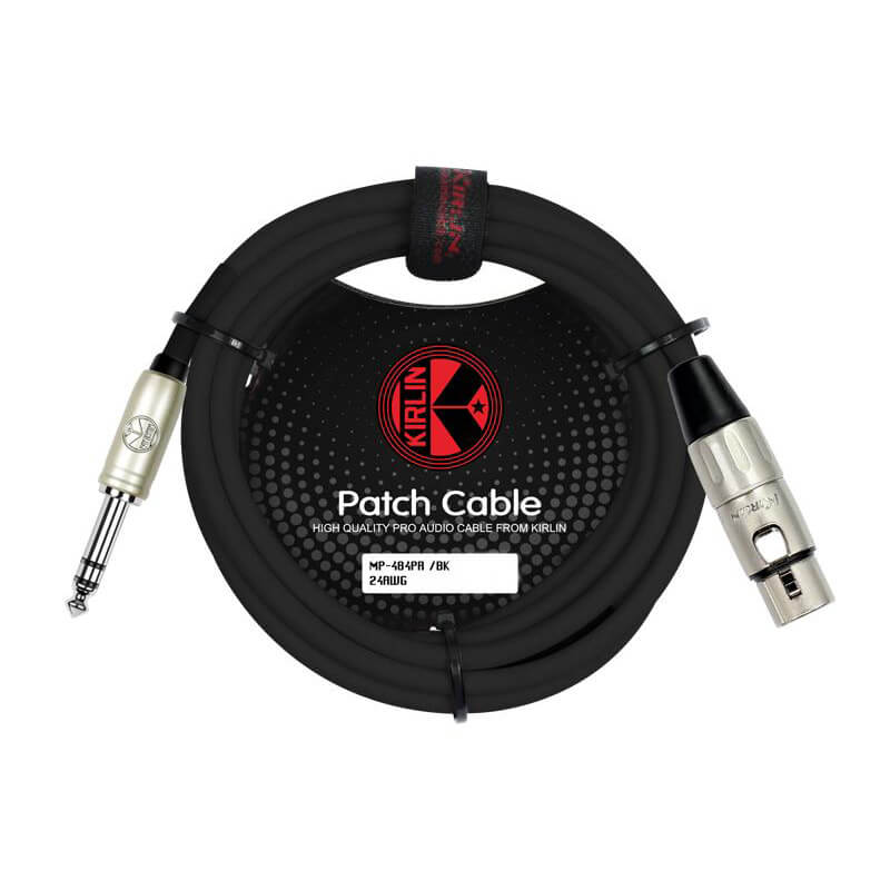 Kirlin Original MP-484PR Balanced Patch Cable - 1/4" TRS - FXLR (3M)