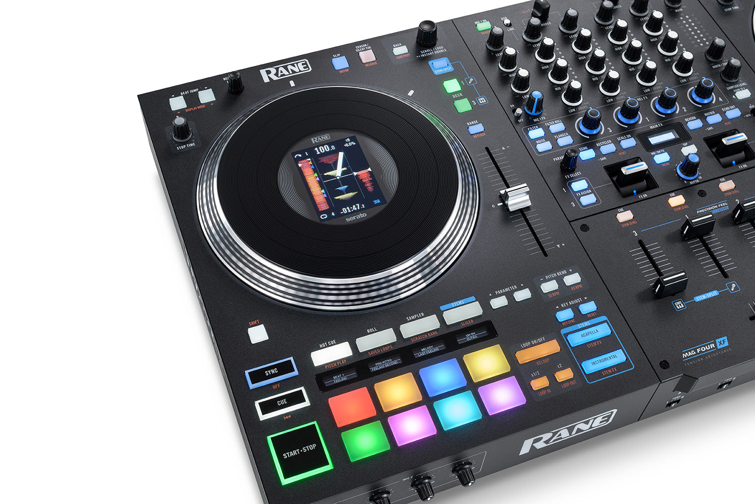 Rane PERFORMER Motorised 4-Channel Stems DJ Controller for Serato DJ Pro JAN. PRE-ORDER