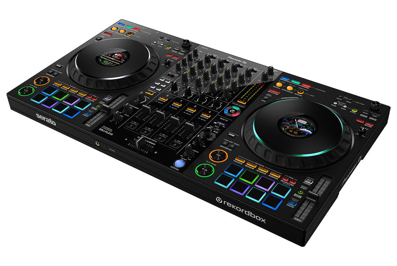 Pioneer DDJ-FLX10 4-Channel Performance DJ Controller for Rekordbox and Serato DJ Pro with UDG Ultimate Flight Case