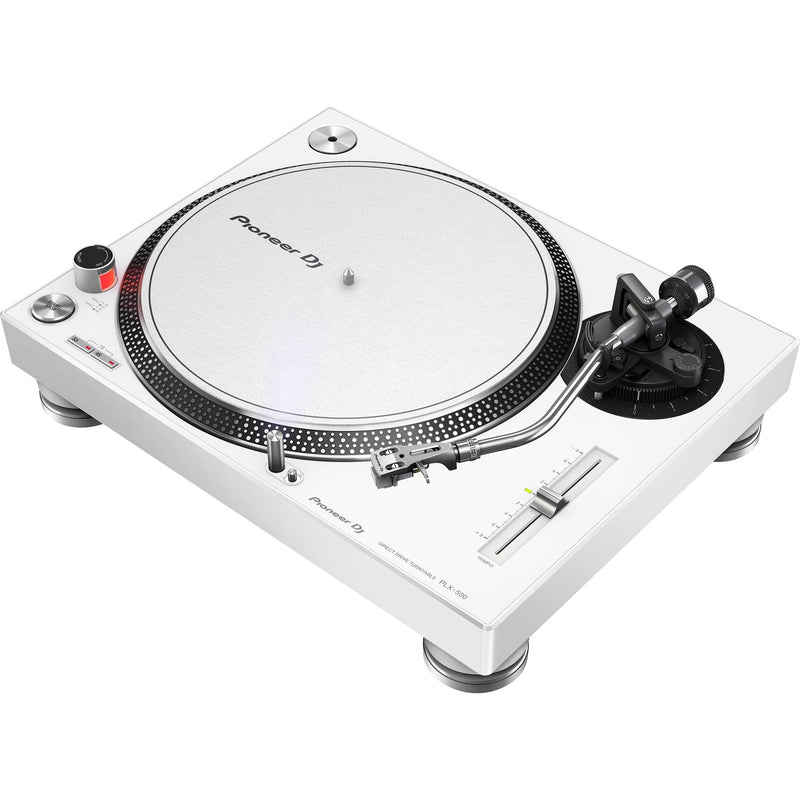 Pioneer PLX 500 Direct-Drive DJ Turntable (White) BOX DAMAGED