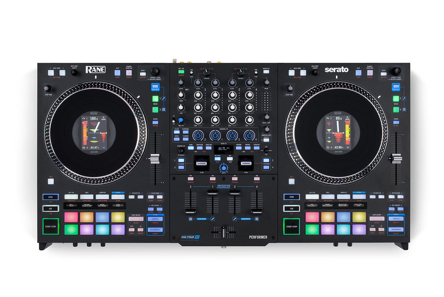Rane PERFORMER Motorised 4-Channel Stems DJ Controller for Serato DJ Pro JAN. PRE-ORDER