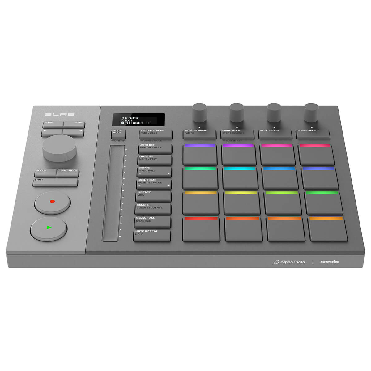AlphaTheta SLAB Dedicated Hardware MIDI Pad Controller for Serato Studio