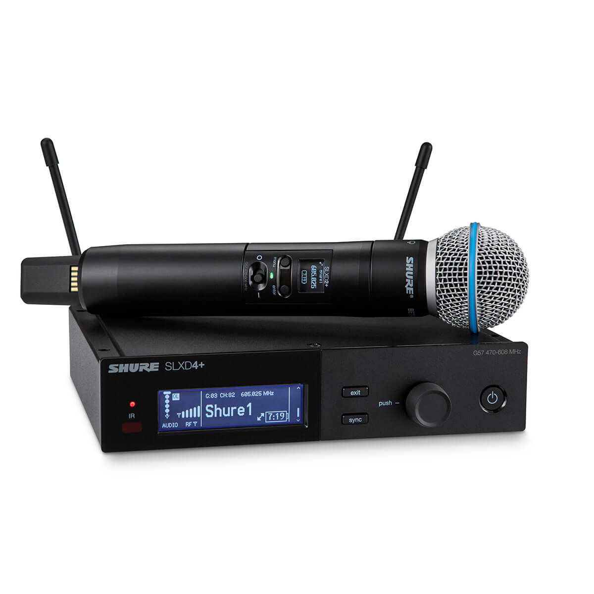 Shure SLXD24+/BETA58 Digital Wireless Handheld System w/ Beta58A Supercardioid Dynamic Mic | NZ AUTHORISED