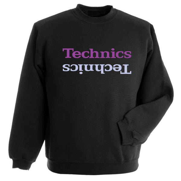Technics LIMITED EDITION Men's Sweatshirt (Black/Purple Print)
