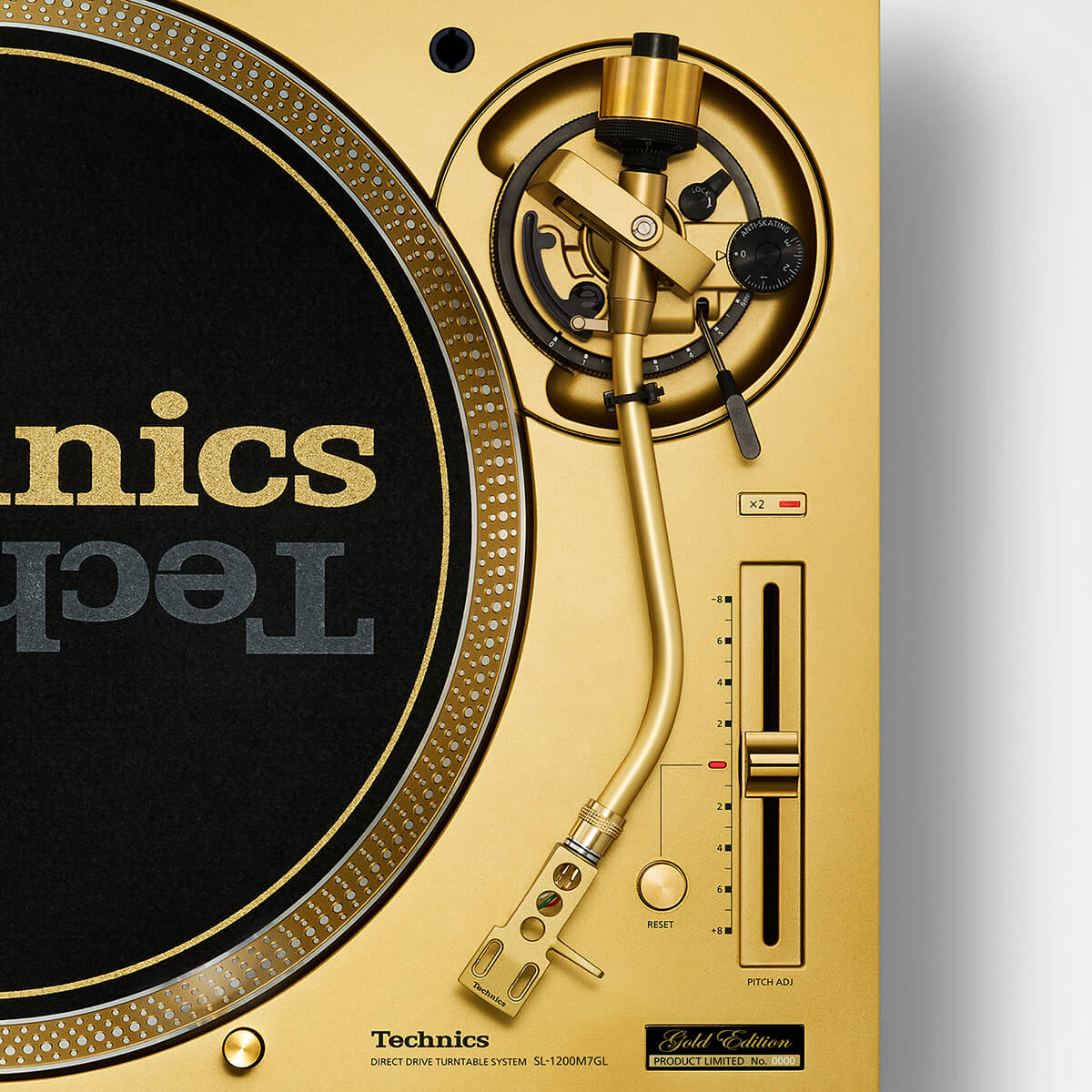 Technics SL-1200M7GL 55th Anniversary Model Direct-Drive DJ Turntable - Limited Edition Gold