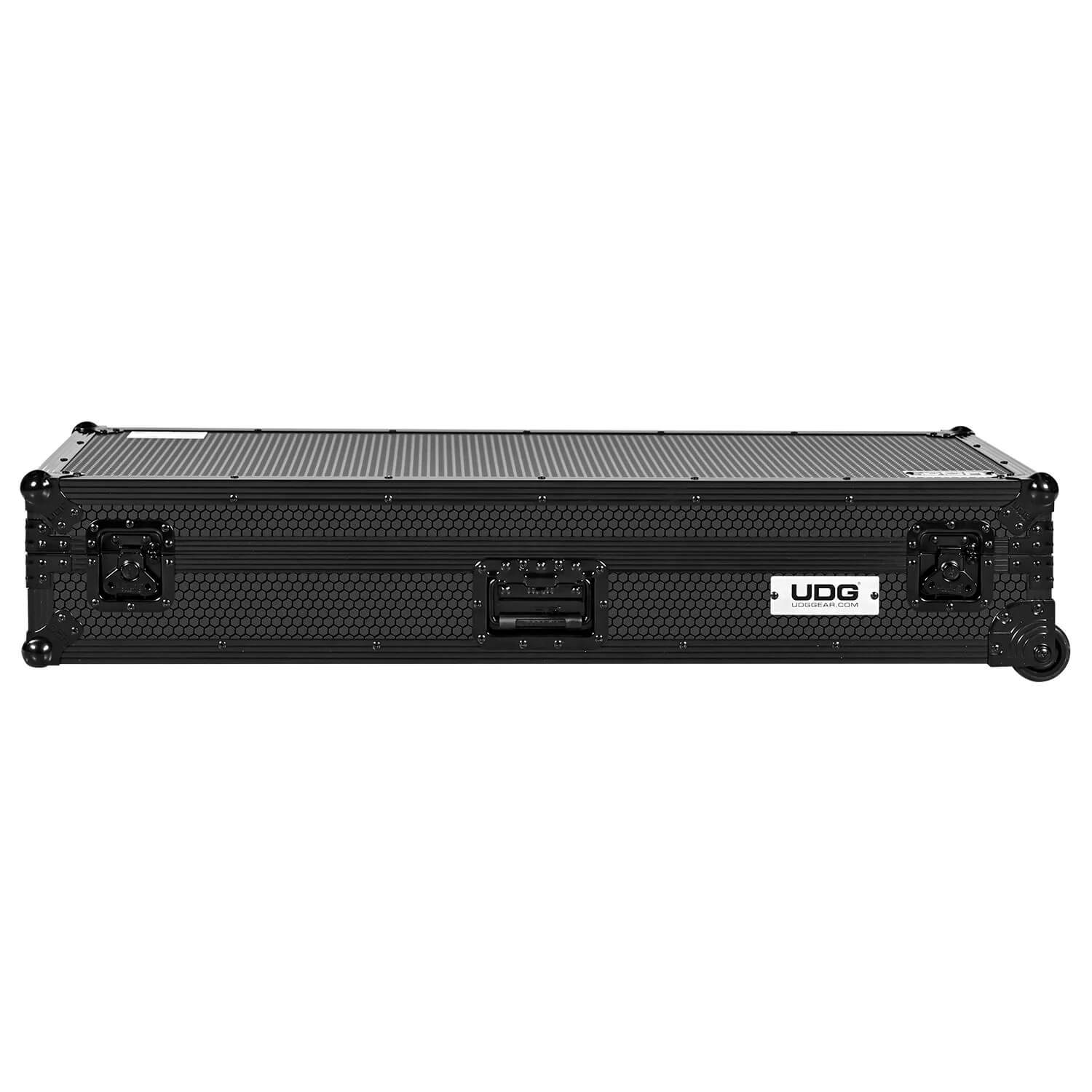 UDG Ultimate Flight Case Set AlphaTheta CDJ-3000X/DJM-A9 Black Plus (Laptop Shelf + Wheels)