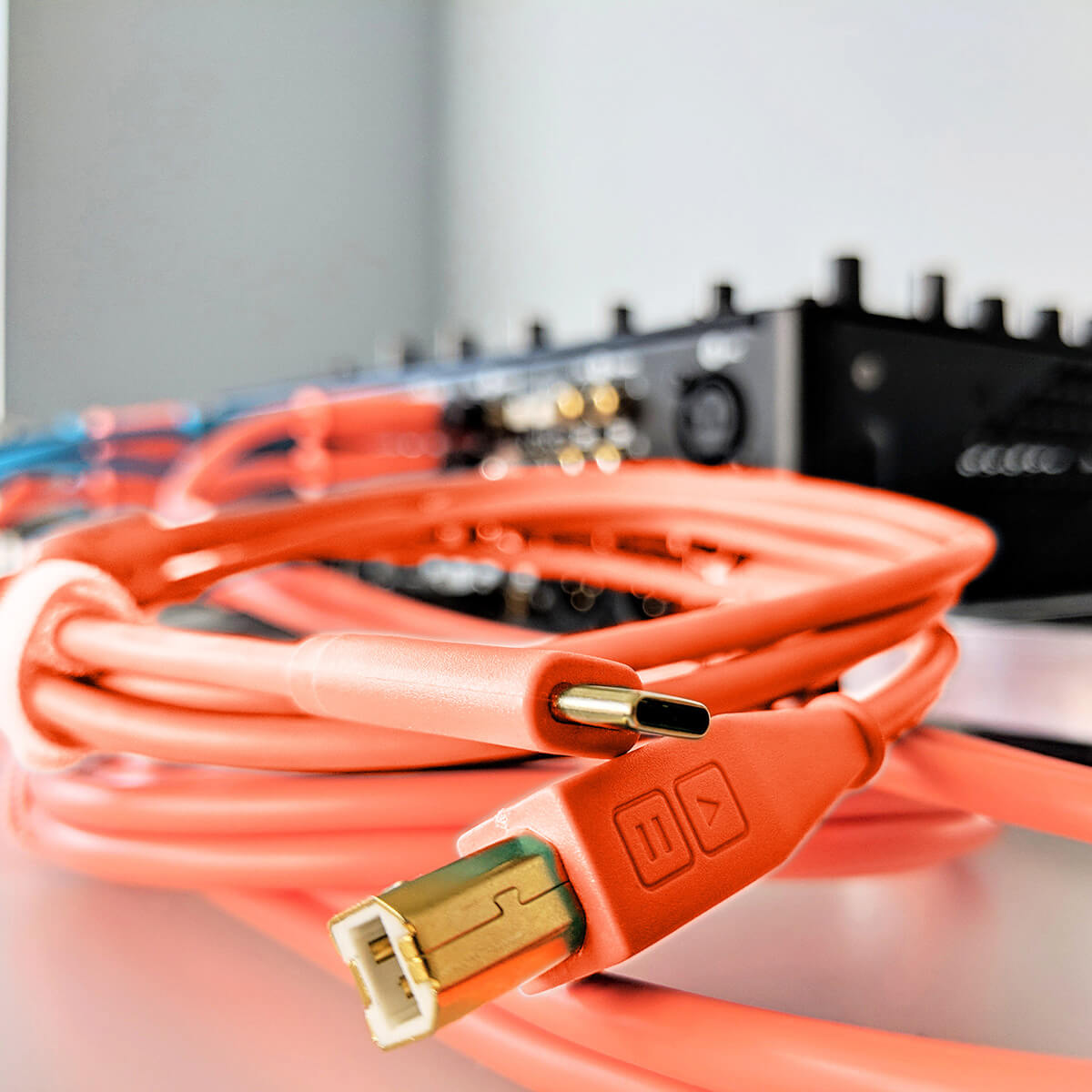 Chroma Cables Audio Optimized USB-C to B Straight Cable (Various Colours)