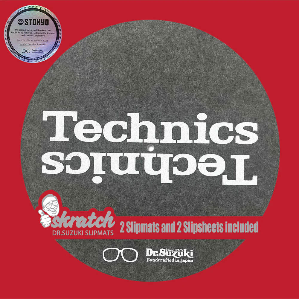 DR. SUZUKI x TECHNICS SKRATCH V.2 Slipmats + Slipsheets (Pair)