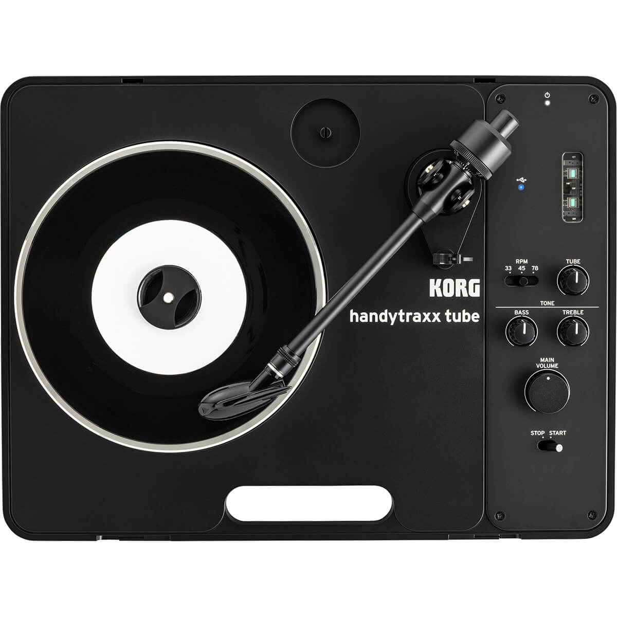 Korg Handytraxx TUBE J Limited-Edition Portable Record Player with JICO Clipper MM Cartridge