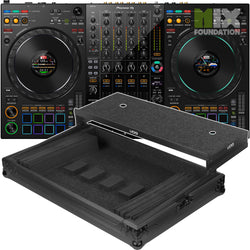 Pioneer DDJ-FLX10 4-Channel Performance DJ Controller for Rekordbox and Serato DJ Pro with UDG Ultimate Flight Case