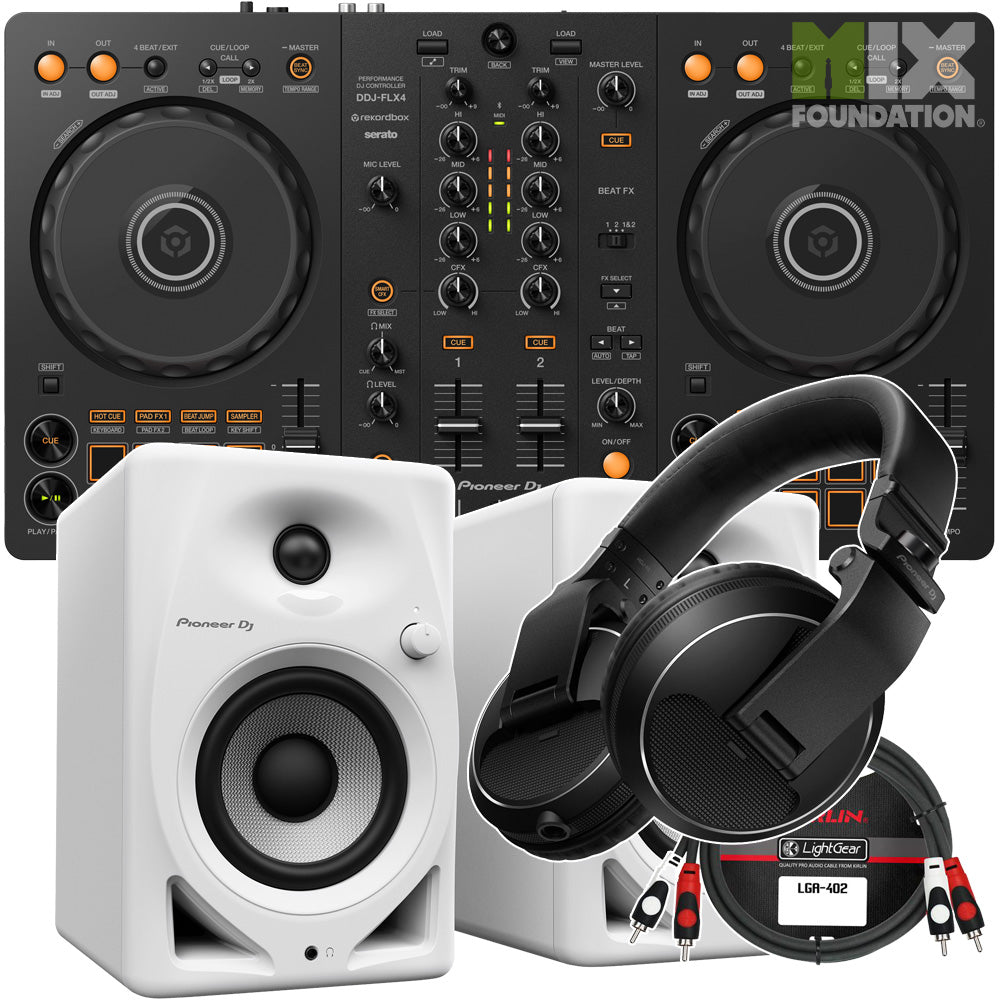 Pioneer DDJ-FLX4 2-Channel DJ Controller for Rekordbox and Serato DJ Lite | Beginner Pack 1 PRE-ORDER