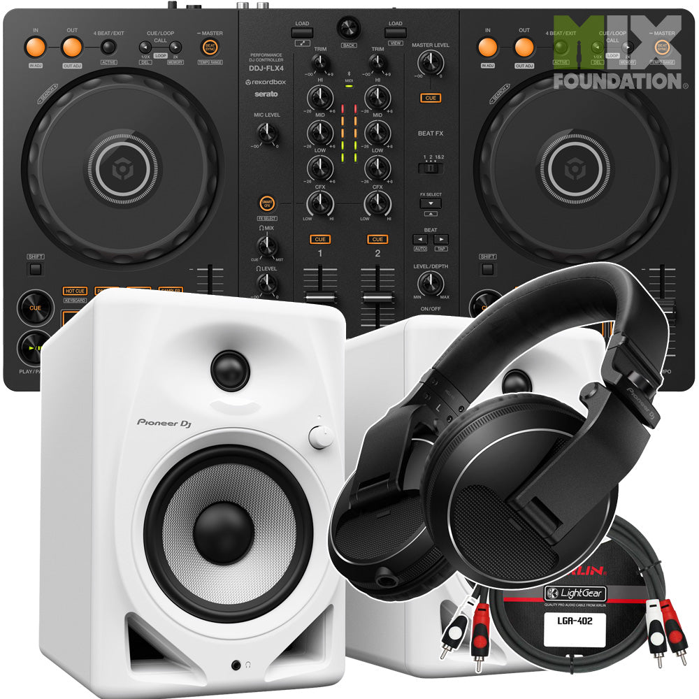Pioneer DDJ-FLX4 2-Channel DJ Controller for Rekordbox and Serato DJ Lite | Beginner Pack 2 PRE-ORDER