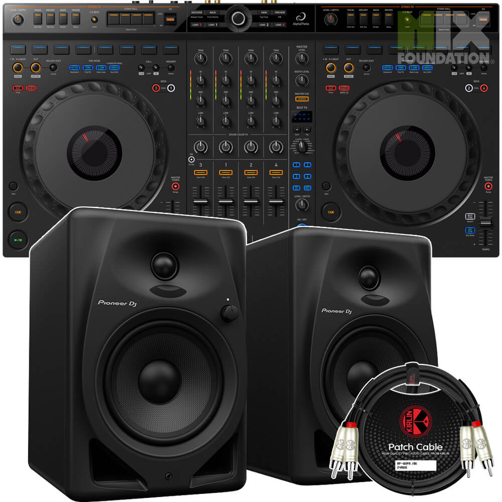 AlphaTheta DDJ-GRV6 4-Channel DJ Controller for Rekordbox & Serato DJ Pro | Performance Pack 1