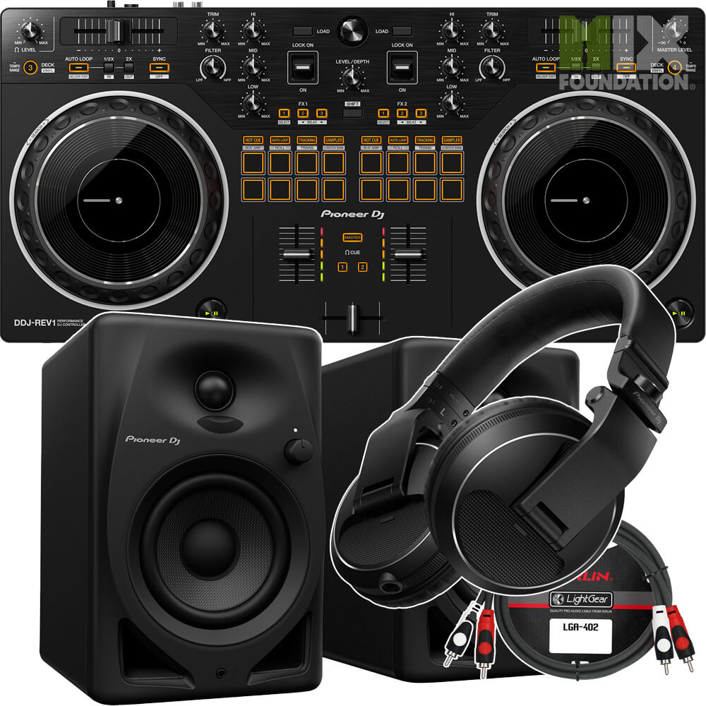 Pioneer DDJ-REV1 Scratch-Style Controller for Serato DJ Lite | Beginner Pack 1