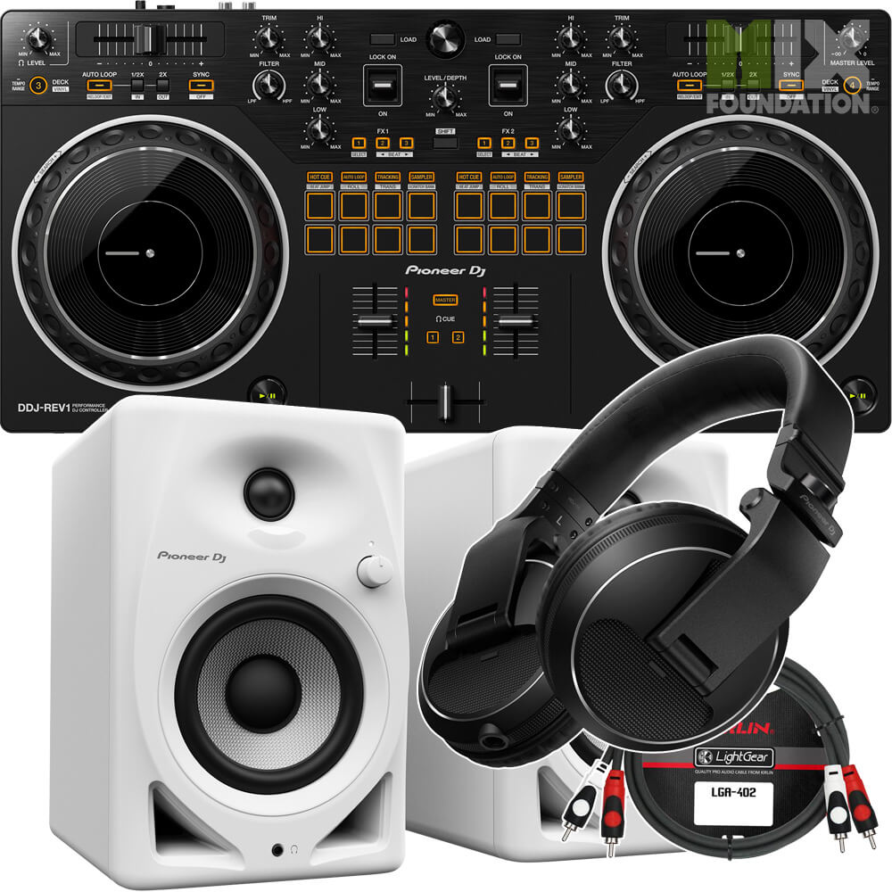 Pioneer DDJ-REV1 Scratch-Style Controller for Serato DJ Lite | Beginner Pack 1