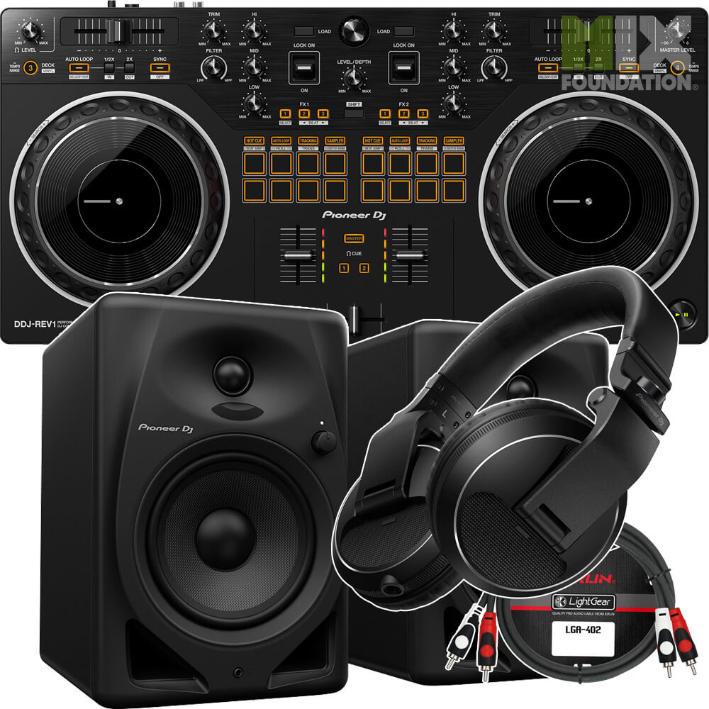 Pioneer DDJ-REV1 Scratch-Style Controller for Serato DJ Lite | Beginner Pack 2