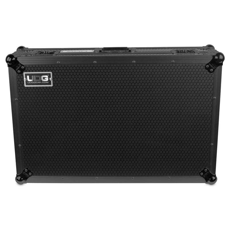 UDG Ultimate Flight Case Rane Four Black Plus (Laptop Shelf + Wheels)