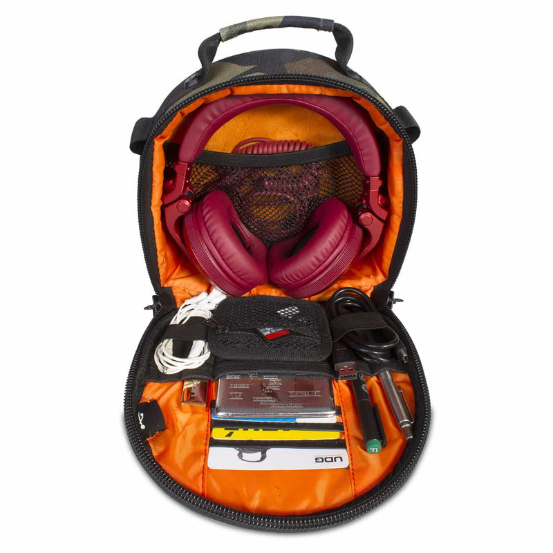 UDG Ultimate DIGI Headphone Bag Black Camo Orange Inside