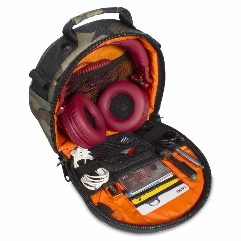 UDG Ultimate DIGI Headphone Bag Black Camo Orange Inside