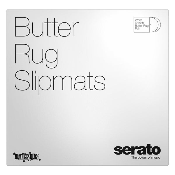 Serato BUTTER RUGS 12" Slipmats (Pair) White LTD STOCK