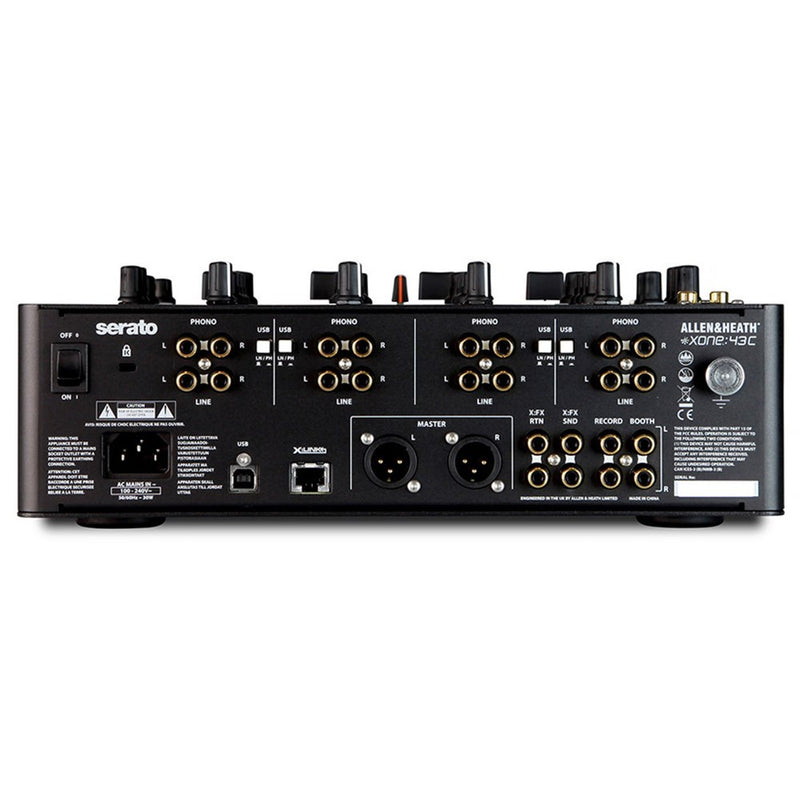 Allen & Heath XONE:43C 4+1 Channel DJ Mixer with Soundcard (Optional Serato CLUB KIT Upgrade)