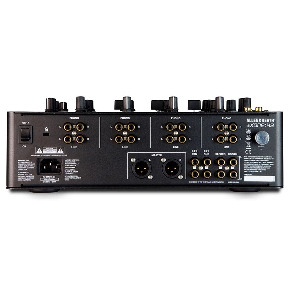 DJ機材 ALLEN&HEATH43 Allen & Heath XONE:43 4+1 Channel Analogue DJ Mixer - Mix Foundation