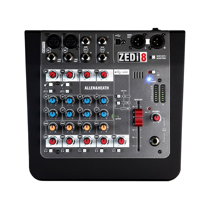 Allen & Heath ZEDi8 Hybrid Compact Mixer w/ 2x2 USB Interface