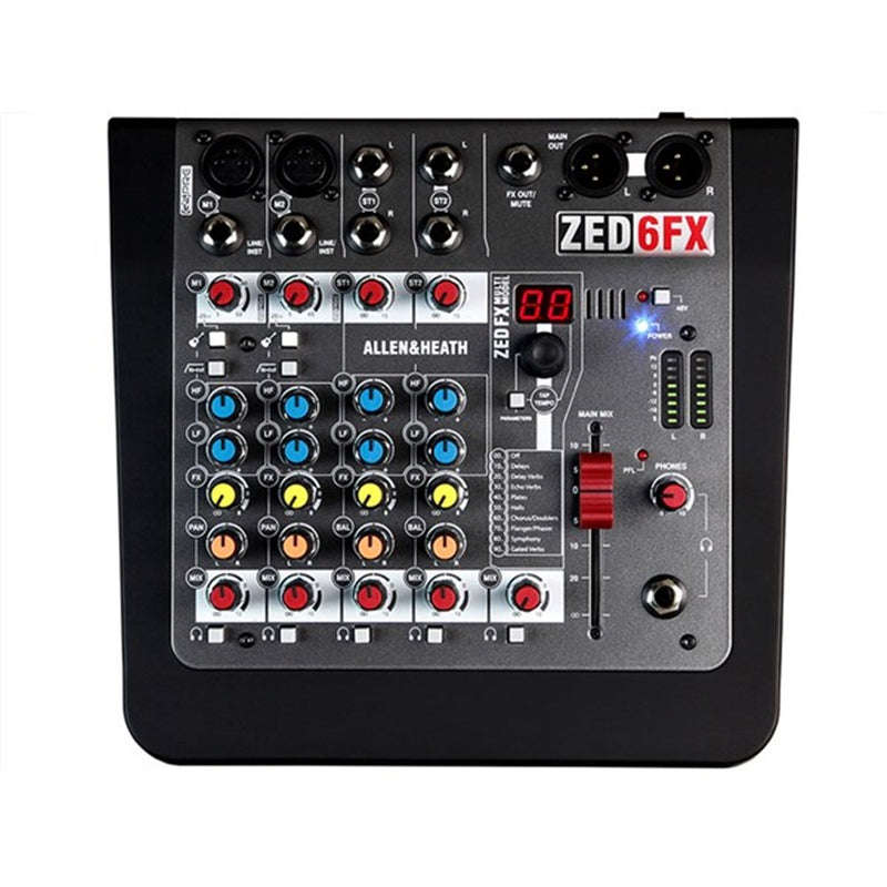 Allen & Heath ZED-6FX Compact 6-Input Analogue Mixer w/ Effects