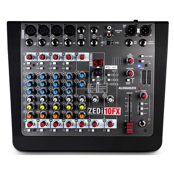 Allen & Heath ZEDi10FX Hybrid Compact Mixer w/ 4x4 USB Interface & FX