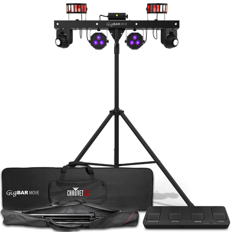 Chauvet GIGBAR MOVE - 5 in 1 LED Effect Light (Moving Heads, Derbys, Pars, Lasers & Strobe)