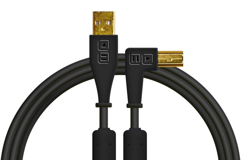 Chroma Cables Audio Optimized USB-A Right Angle Cable (Blue)
