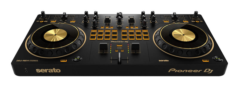 Pioneer DDJ-REV1-N Scratch-Style Controller for Serato DJ Lite (Gold Edition) | Beginner Pack 1