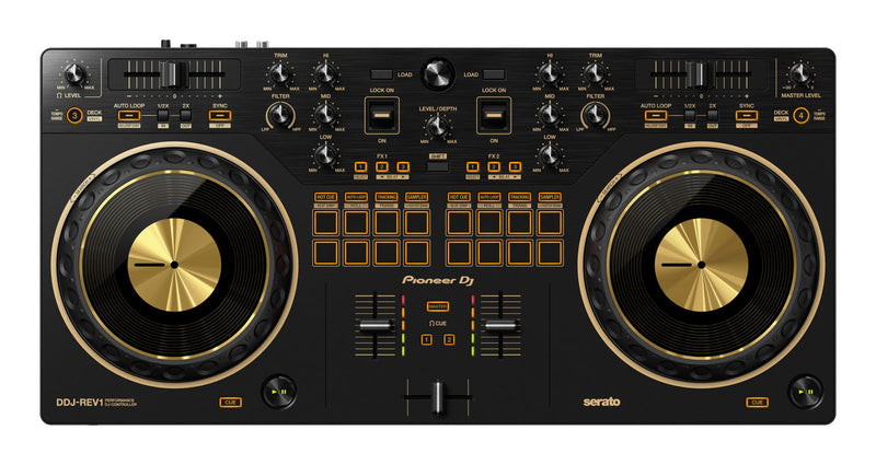 Pioneer DDJ-REV1-N Scratch-Style Controller for Serato DJ Lite (Gold Edition) | Beginner Pack 1